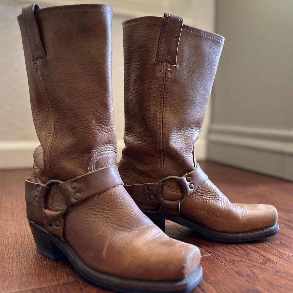 Frye harness boot